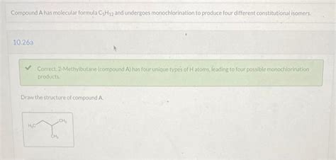 Solved Compound A Has Molecular Formula C5H12 And Undergoes Chegg