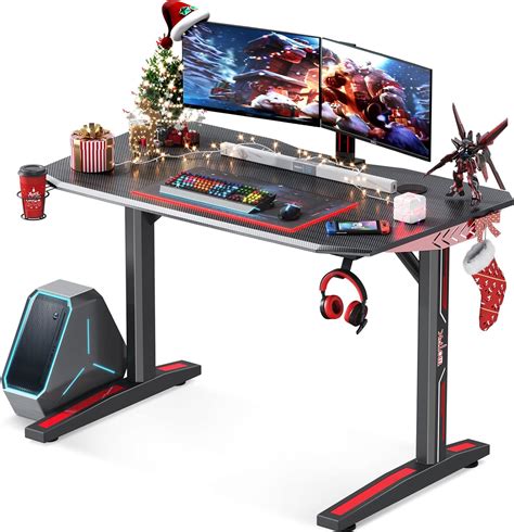 Motpk Gaming Desk 40 Inch Home Office Desk Ergonomic