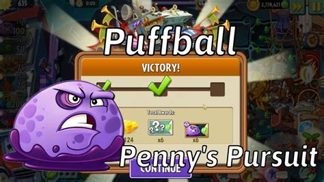 Plants Vs Zombies 2 Penny Pursuit Puffball Week 181 Day 1 5 Boss Fight Gameplay Youtube