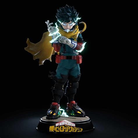 Vigilante Deku My Hero Academia Statue Zbrushcentral