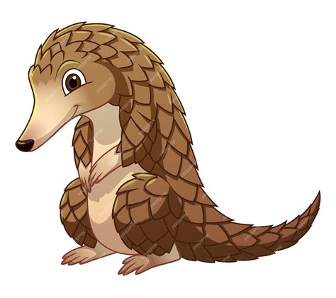 Premium Vector | Little pangolin cartoon animal illustration