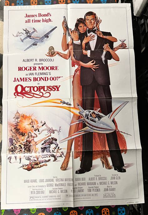 Poster Octopussy Vintage Movie Poster One Sheet Folded Fun Box Monster Emporium