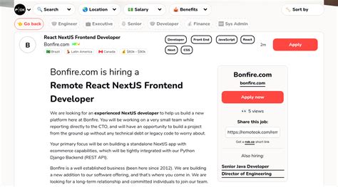 Remote React Nextjs Front End Developer 💰75k At