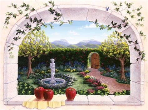 Secret Garden Wall Mural By Dina Farris Appel Murals Your Way