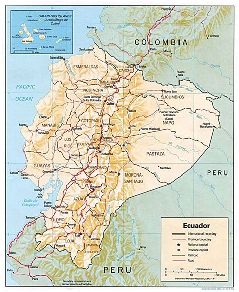 Map Of Ecuador With Major Cities My Life