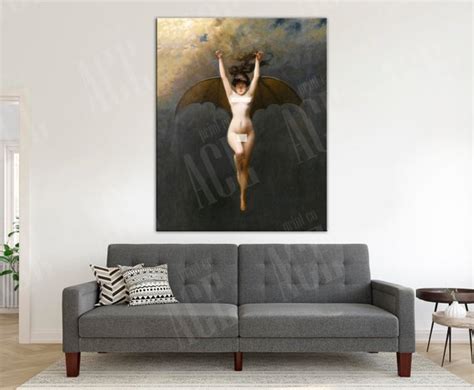 Albert Joseph Pénot Print Bat Woman Canvas Pénot Etsy