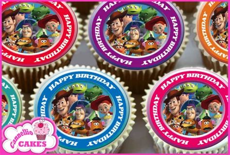 Toy Story Edible Badge Logo Cake Topper Hand Made D Icing Happy