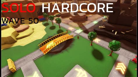 Solo Hardcore Wave Roblox Tower Defense Simulator Youtube