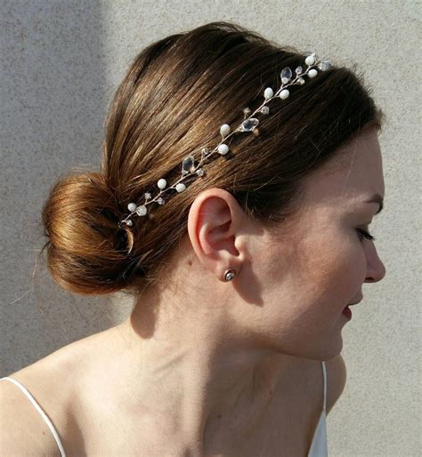 Braut Handgemachte Kristall Kopfschmuck Hochzeit Kranz F R Etsy