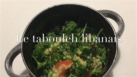 Tabouleh Libanais YouTube