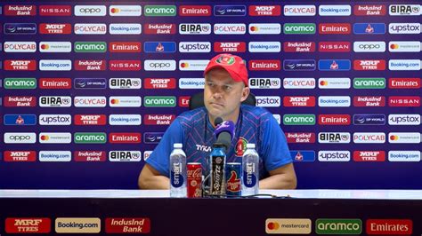 18 October - Chennai - Afghanistan Coach Jonathan Trott post-match ...