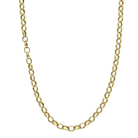 Mens 9ct Yellow Gold 24 Belcher Chain 11 4g Miltons Diamonds