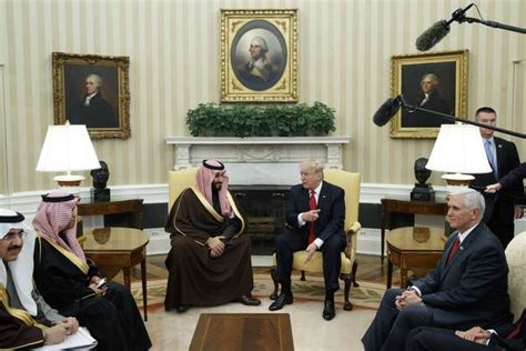 Saudis Seek To Reset Ties As Trump Meets Prince Wsj