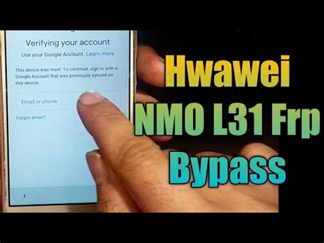 Hwawei NMO L31 Frp Bypass Google Account Remove 2021 YouTube