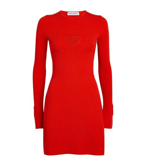 Womens MACH MACH Red Cut Out Aimee Mini Dress Harrods UK