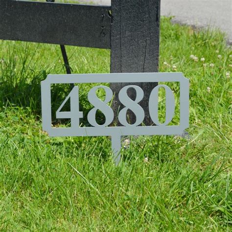 Rustic Personalized Address Yard Stake Welcome Sign Home Etsy