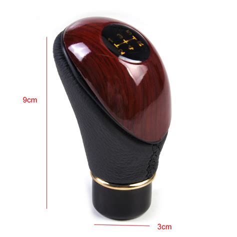 High Quality 5 Speed Wood Grain Leather MT Manual Gear Shift Gear