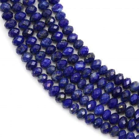 Lapis Lazuli Faceted Roundel 2x3mm X 40cm