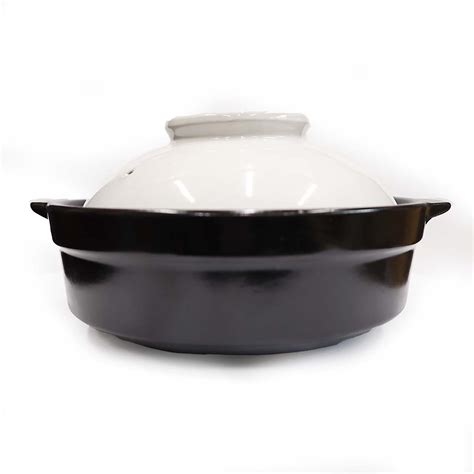 Hot Pot White And Black 19cm