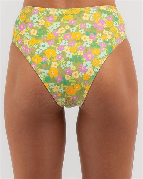 Shop Billabong On The Bright Side Maui High Waisted Bikini Bottom In