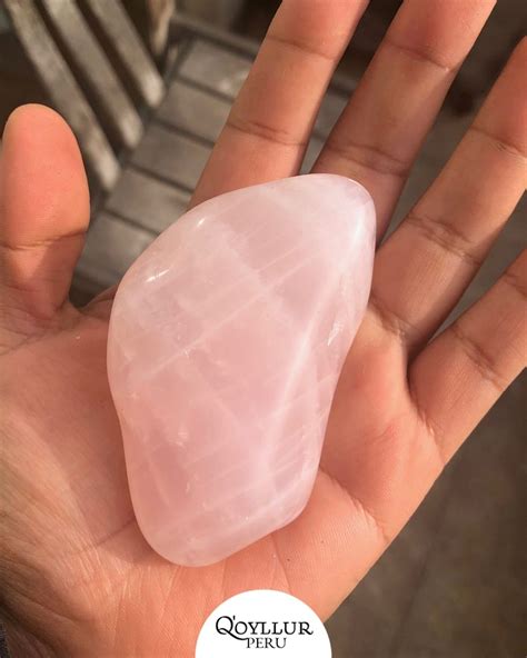 Piedra Cuarzo Rosa Pulida Forma Libre Joyas En Lima Q Oyllur Per