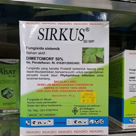 Jual Sirkus Gr Fungisida Dimetomorf Untuk Busuk Daun Bulai Dll