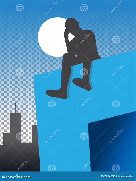 Man On Ledge Royalty Free Stock Photography 71230301