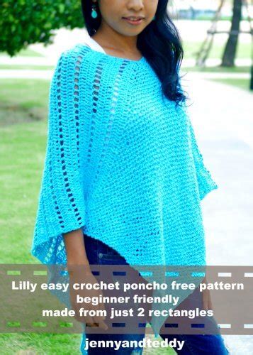 10 Free Easy Crochet Poncho Patterns For Beginner