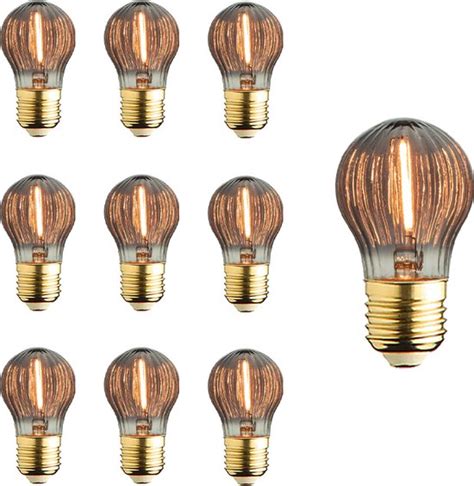 E27 LED Lamp 10 Pack 1 Watt 2100K Extra Warm Bol