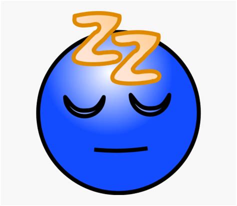 Sleepy Face Clip Art Blue Emoji Tired Face Hd Png Download