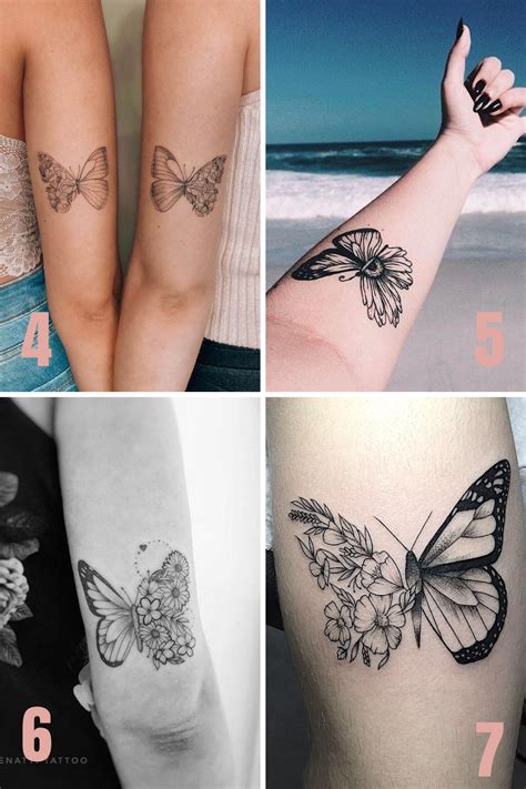 31 Beautiful Half Butterfly Half Flower Tattoo Ideas Tattoo Glee