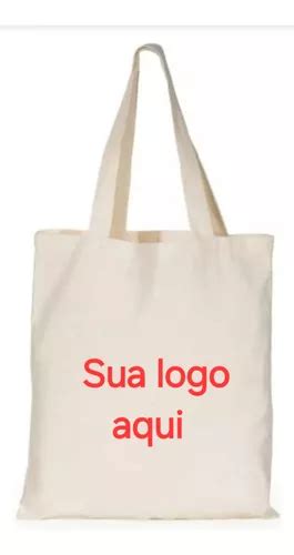 50 Sacolas Algodão Cru Ecobag Tamanho 25x30 Personalizada Frete grátis