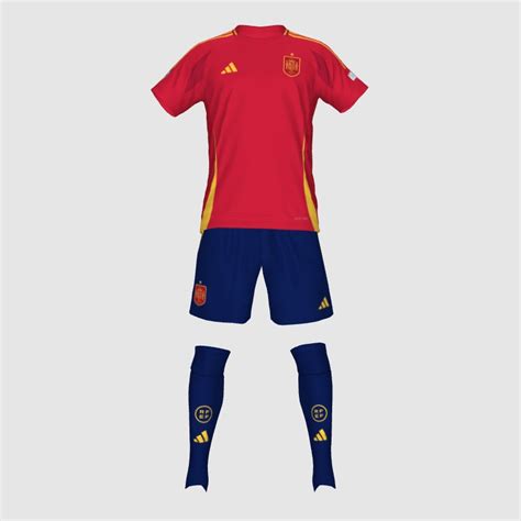 Spain Euro 2025 Home Kit Forough Piper