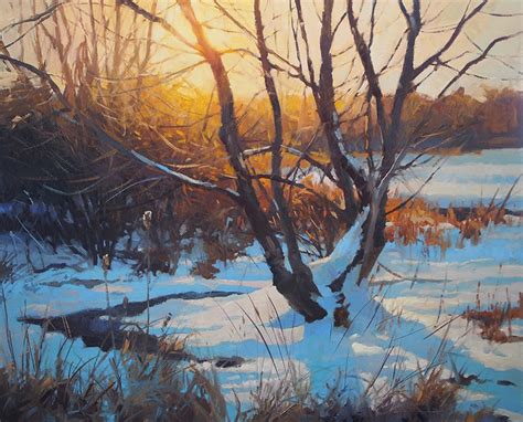 Christopher Leeper Artworks Gallery Painting Snow Acrylic Painting