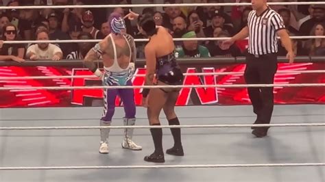 The Judgement Day Vs Ray Mysterio And Lwo Match At Wwe Raw Youtube