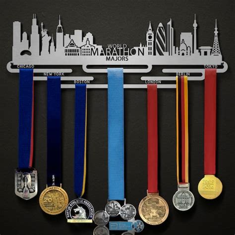 Boston Marathon Medal Display Holder With Personalization Etsy Uk