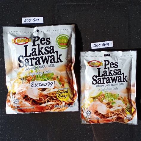 Haji Manan Instant Pes Laksa Sarawak Laksa Paste 200g Halal 沙劳越叻沙料包 叻沙酱料包 咖喱酱料包 Paste Laksa ...