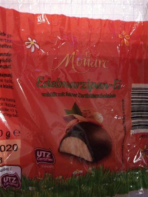 Monarc Edelmarzipan Ei Edelmarzipan Mit Zartbitter Schokolade