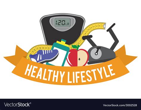 Healthy Lifestyle Design Royalty Free Vector Image