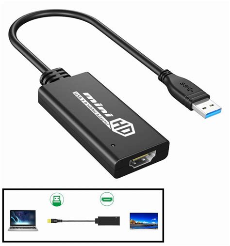 Usb Na Hdmi Konwerter Obrazu Hd Karta Graficzna Swiatkabli Pl