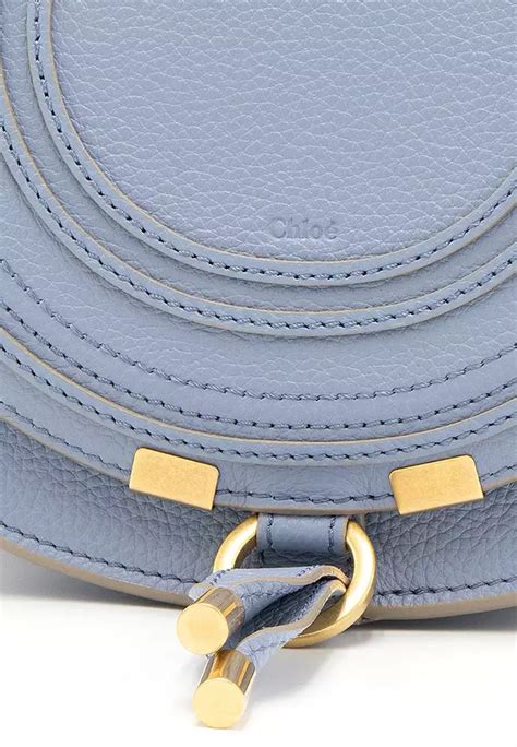 Buy Chlo Chloe Small Marcie Saddle Crossbody Bag In Shady Cobalt