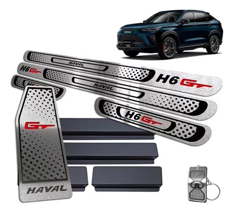 Haval H6 Gt 2024 Soleira Br E Descanso Em Inox Parcelamento Sem Juros