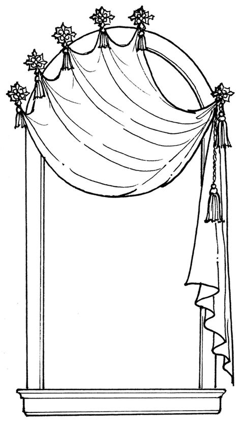 Curtain Coloring Pages To Download And Print For Free