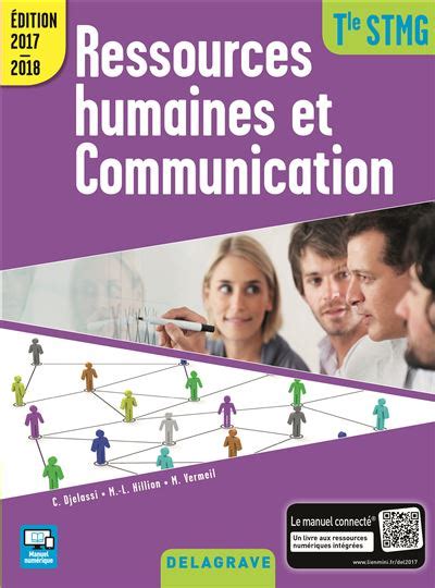 Ressources Humaines Et Communication Tle Stmg Pochette L Ve