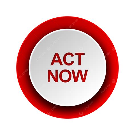 Modern Red Web Icon With Calltoaction On, Act Now, Message, Inspiration ...