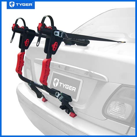 TYGER Deluxe 1 Bike Trunk Mount Black Carrier Rack For Sedan Hatchback