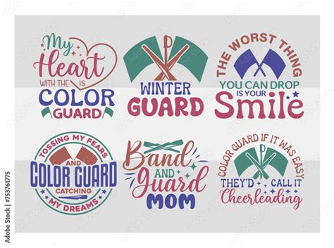 Color Guard Svg Cut Files Band And Guard Mom Svg Marching Band Svg