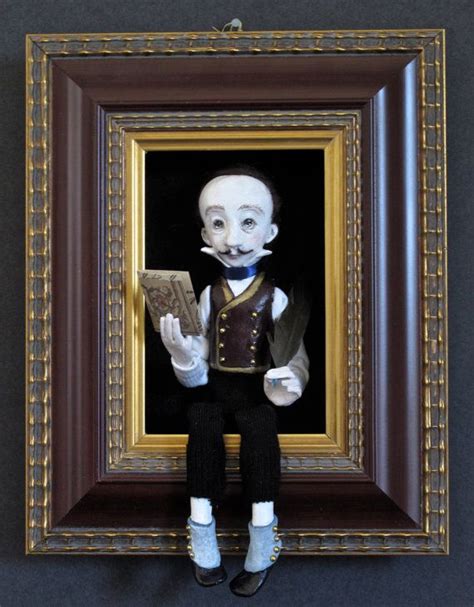 Edgar Allan Poesculpted Figuredoll In Shadowbox Etsy Art Dolls