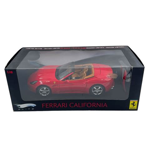 Modellino Auto Hotwheels Elite 1 18 Ferrari California Rosso Corsa