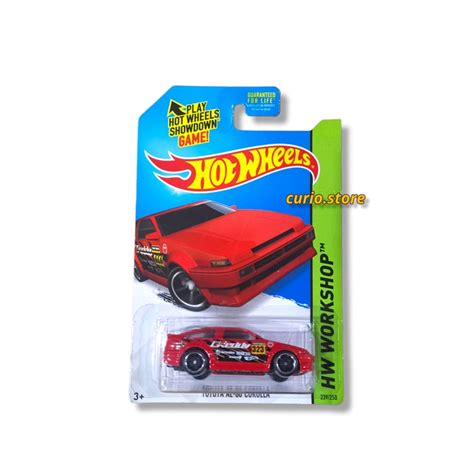 Hot Wheels Workshop Toyota Ae Corolla Jdm Red Shopee Malaysia